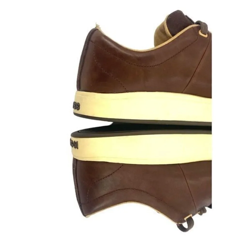 K-Swiss Clean Classic Low 02874289 Sneaker Brown Leather Mens  US 9 / EUR 42‎